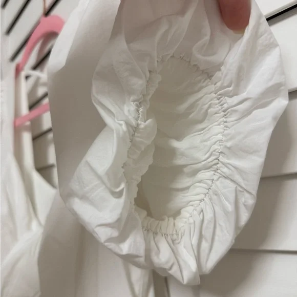 ASTR the label White Puff Sleeve Mini Dress With Bubble Skirt - Picture 8 of 8